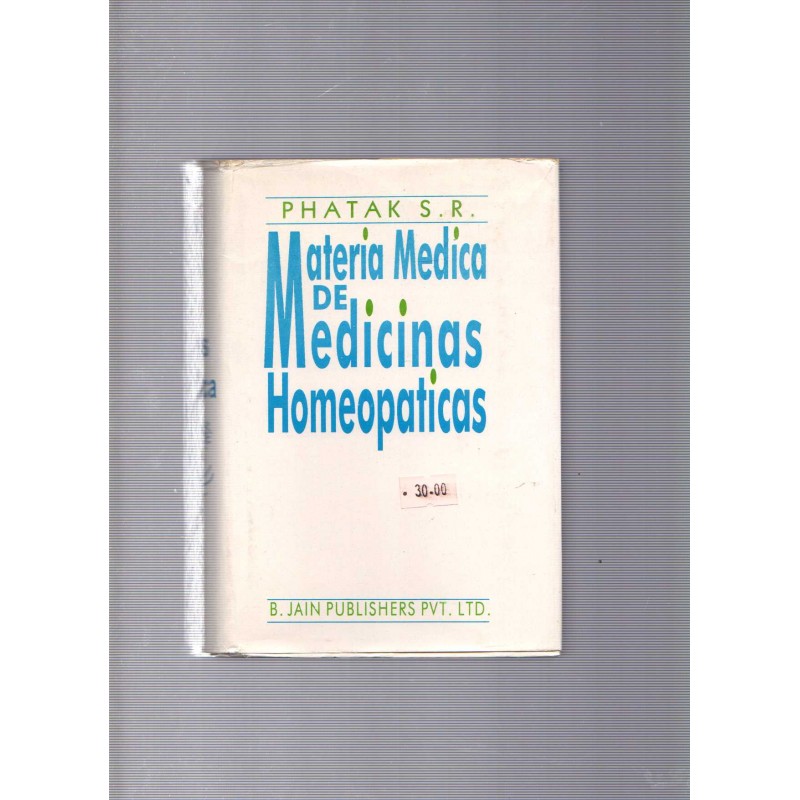 Materia medica de medicinas homeopaticas / Phatak S. R. - Tienda ...