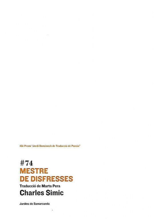 #74 MESTRE DE DISFRESSES