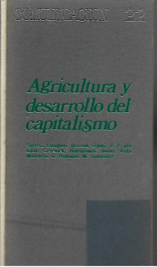 AGRICULTURA Y DESARROLLO DEL CAPITALISMO