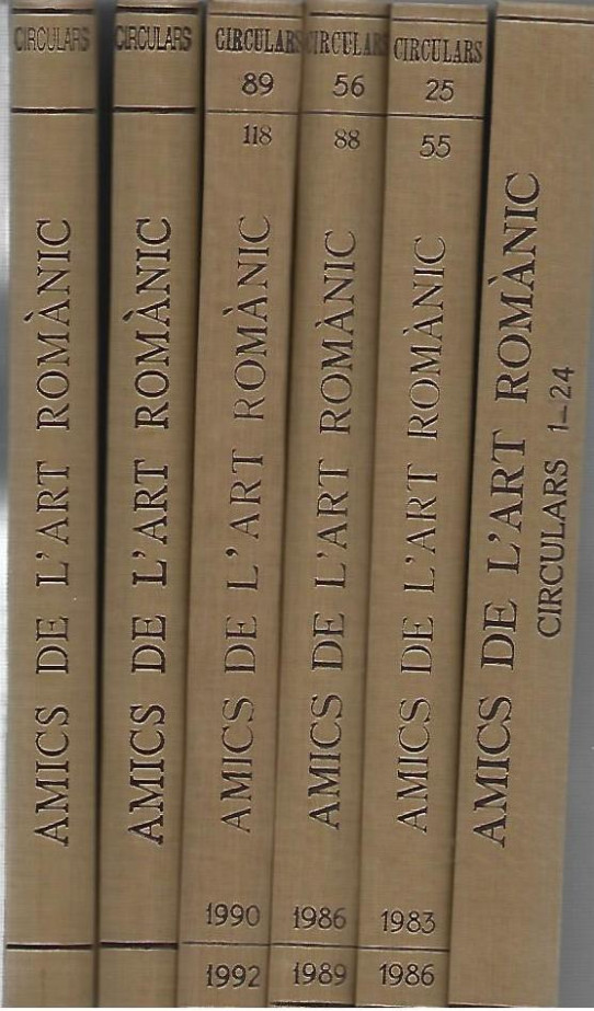 AMICS DE L'ART ROMÀNIC: CIRCULARS DE L'1 AL 178. 6 VOLUMS.