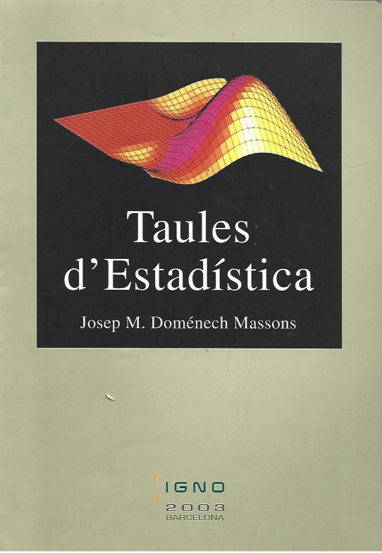 ANÀLISI DE DADES PER A LA RECERCA EN PSICOLOGIA I TAULES D'ESTADÍSTICA (3 VOLUMS)