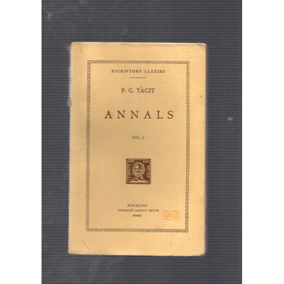 Anals · Vol. I / P.C. Tàcit