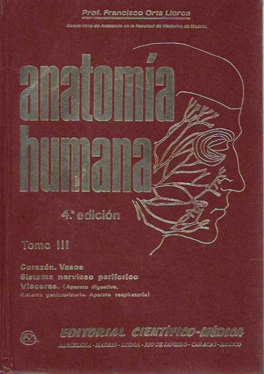 ANATOMIA HUMANA   TRES TOMOS.---------------------------condicion excelente----------------------------