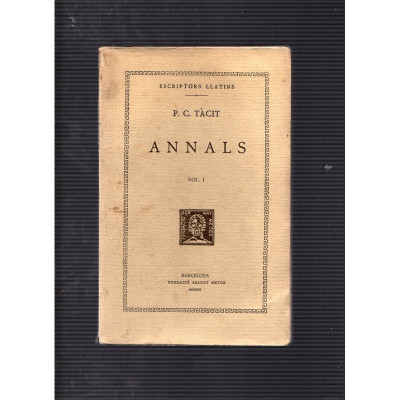 Annals Vol. I / P. C. Tàcit