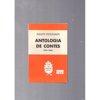 Antologia de contes / Agustí Esclasans