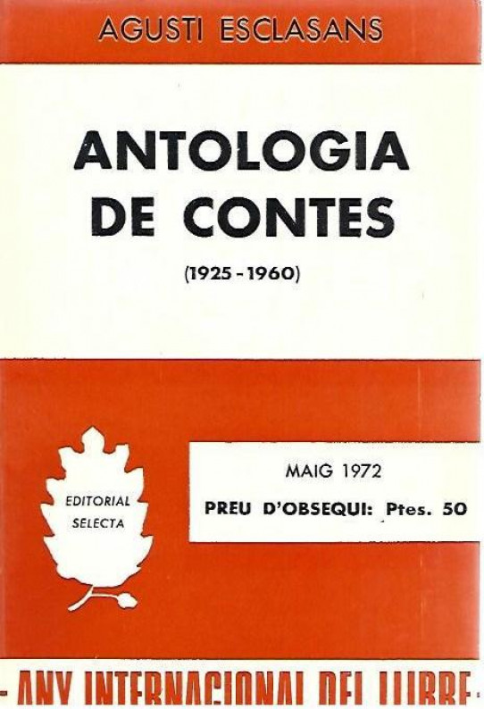 ANTOLOGIA DE CONTES (1925-1960)