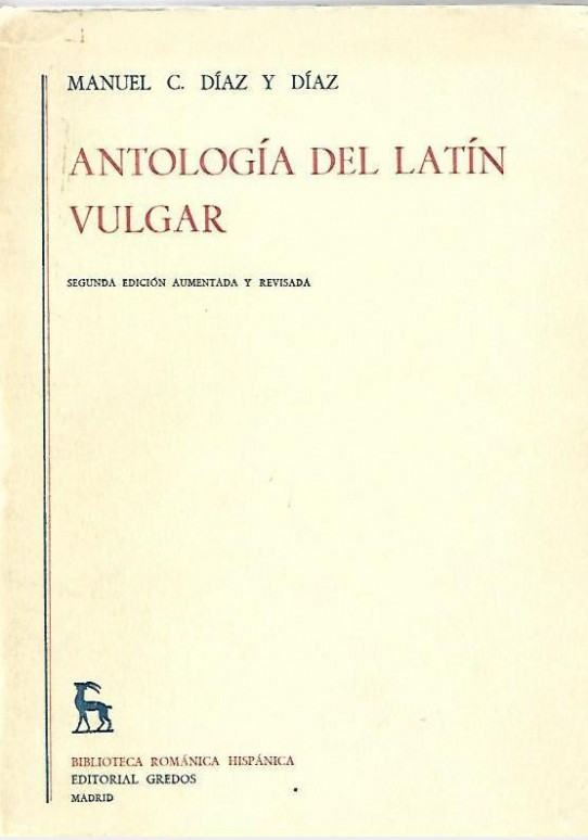 ANTOLOGIA DEL LATIN VULGAR