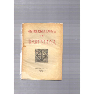 Antologia lírica de Barcelona / Cebrià Montserrat (Censor)