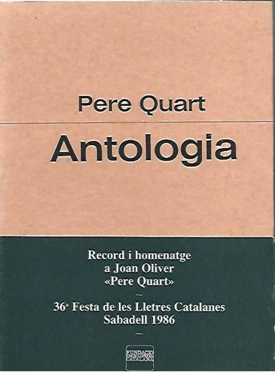 ANTOLOGIA  (PERE QUART)