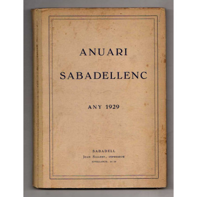 Anuari sabadellenc. Any 1929