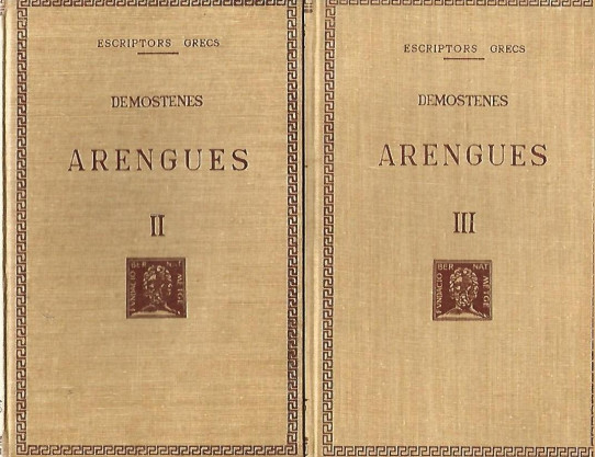 ARENGUES 3 Volums  (Demostenes)