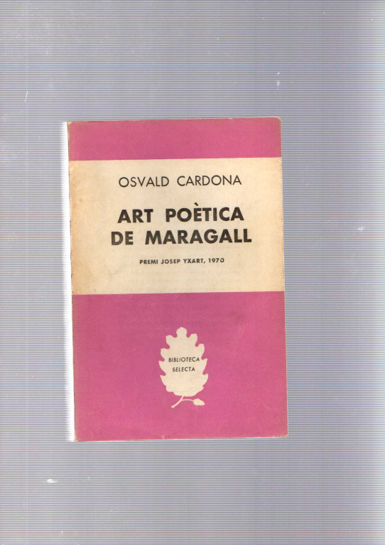 ART POÈTICA DE MARAGALL