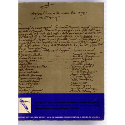 Arte textil sabadellense / G. Riutort