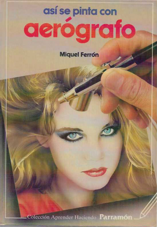 Así pinta con aerógrafo.
