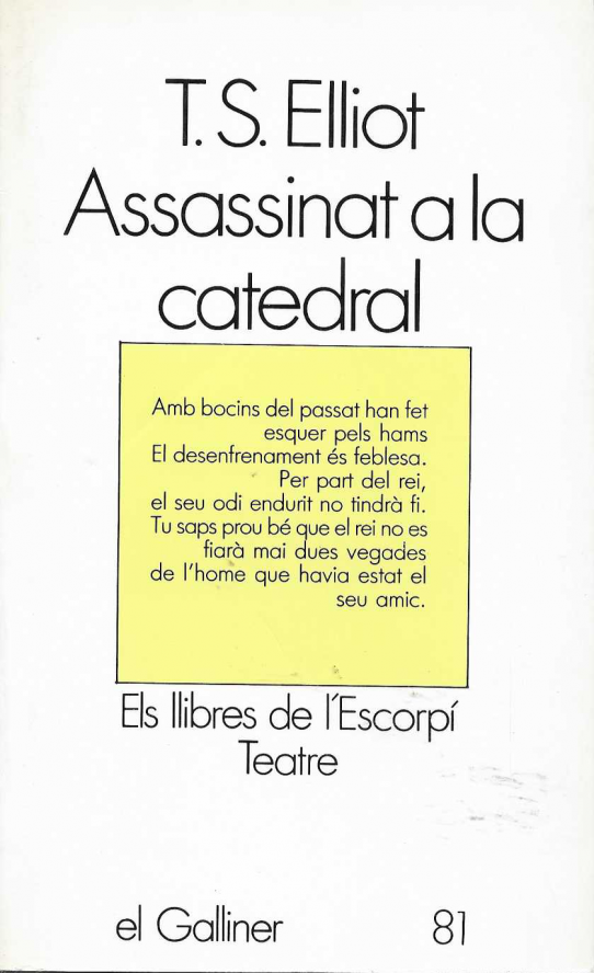 Assassinat a la catedral