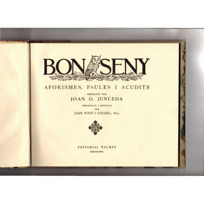 Bon seny : aforismes, faules i acudits / - Joan G. Junceda - Joan Puntí i Collell