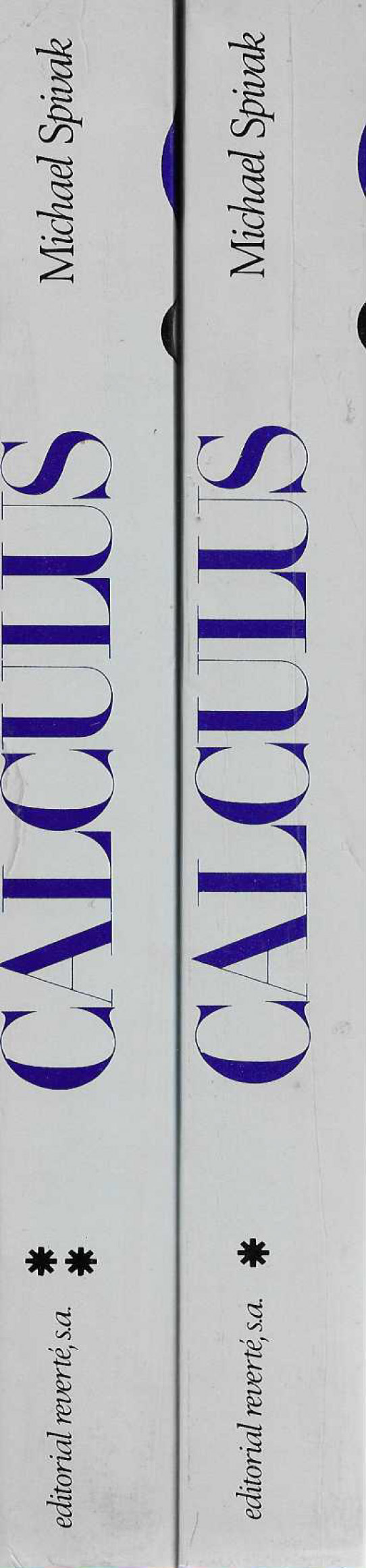 Calculus. Cálculo Infinitesimal. Vol. 1 y 2.