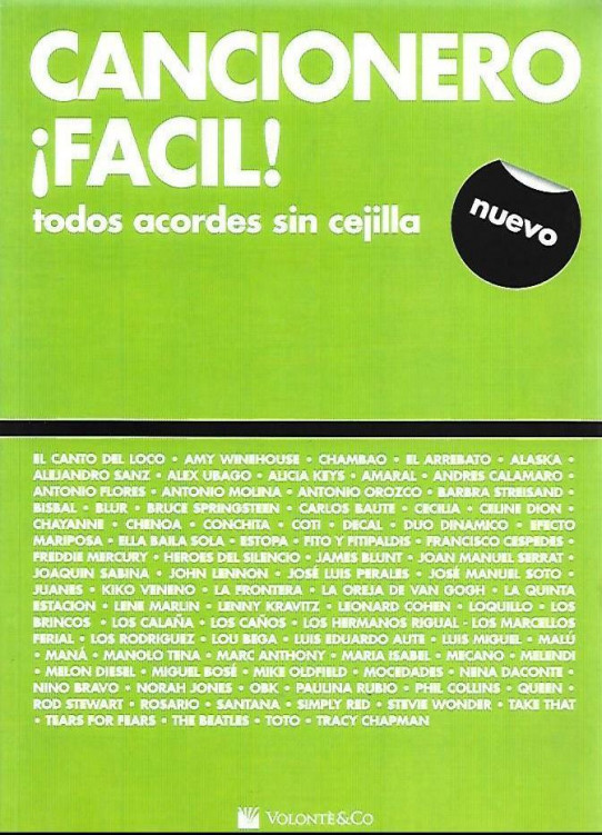 CANCIONERO ¡FACIL! todos acordes sin cejilla