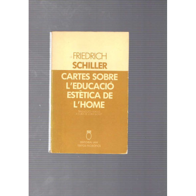 Cartes sobre l'educació estètica de l'home / Friedrich Schiller