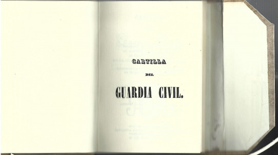 CARTILLA DEL GUARDIA CIVIL  (Facsimil)
