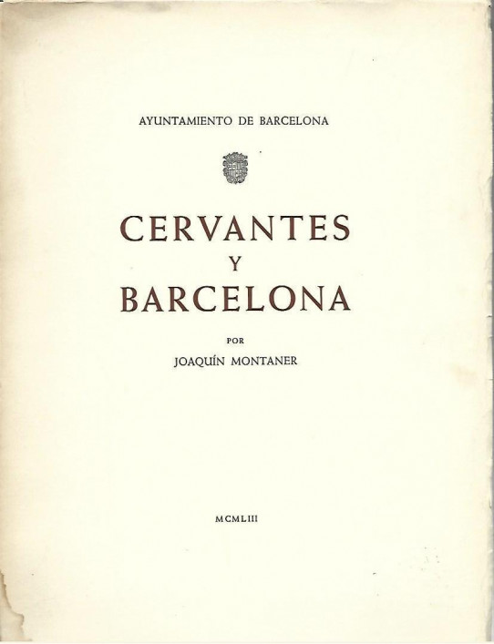 CERVANTES Y BARCELONA