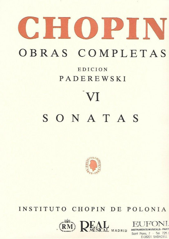 CHOPIN  OBRAS COMPLETAS VI SONATAS