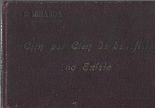 CIEN POR CIEN DE BENEFICIO NO EXISTE SOBRE EL PRECIO DE VENTA DE UNA MERCANCIA