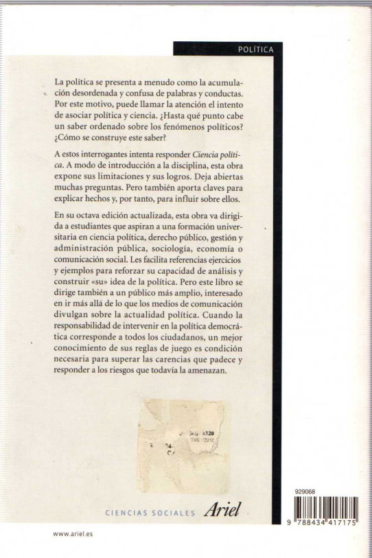 CIENCIA POLÍTICA