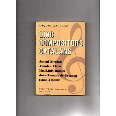 Cinco compositores catalanes/ Antoni Nicolau