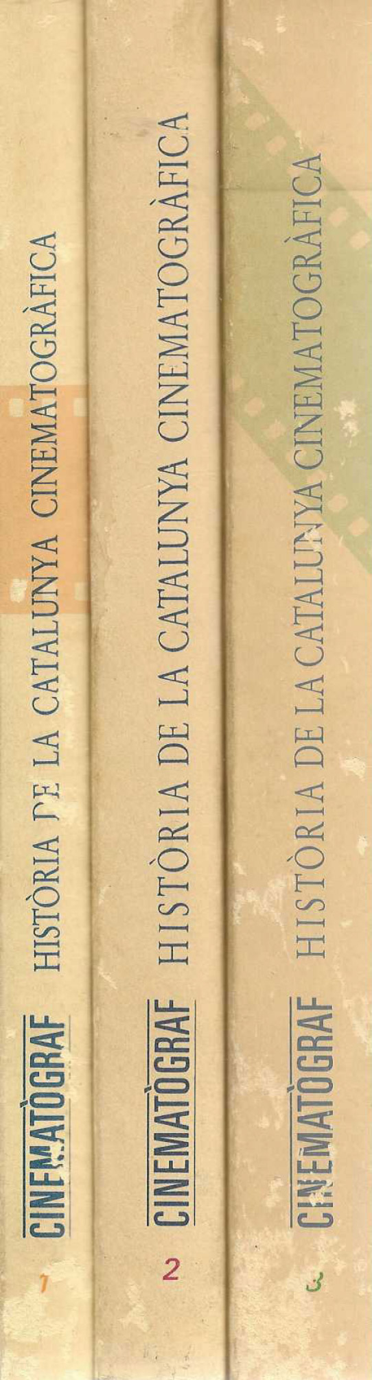 Cinematògraf. Història de la Catalunya Cinematogràfica. Vol. 1 (curs 1983-1984), Vol. II (curs 1984-1985) i Vol. III (curs 1985-1986)