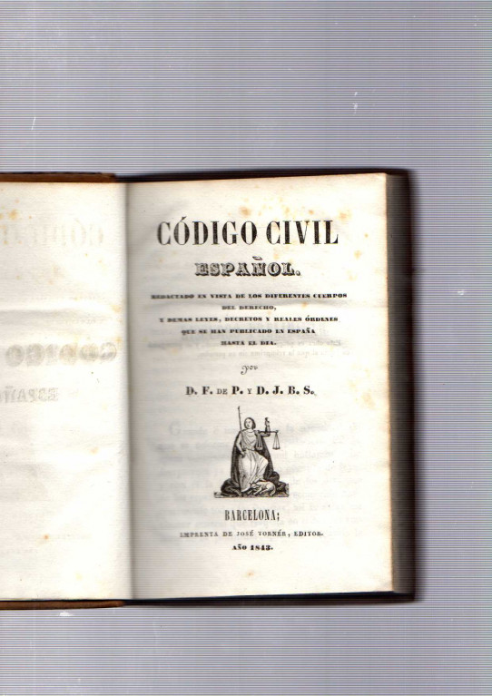 CÓDIGO CIVIL ESPAÑOL. 1843