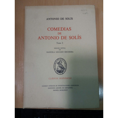 Comedia de Antonio de Solís (2 tomos) / Antonio de Solís