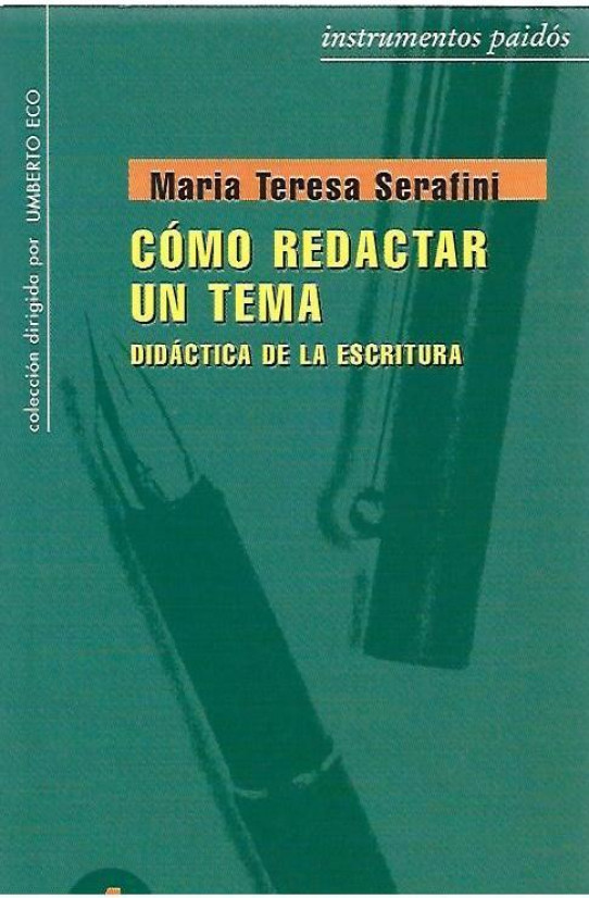 COMO REDACTAR UN TEMA. Didactica de la escritura