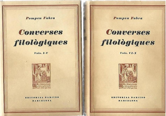 CONVERSES FILOLOGIQUES X Volums en 2 Tomos