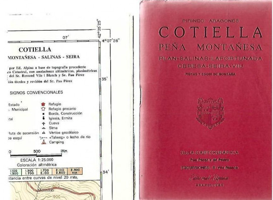 COTIELLA  -Pirineo Aragones - PEÑA MONTAÑESA - PLAN - SALINAS - LAFORTUNADA - CERESA - SEIRA - VIU - Pistas y esqui de montaña.