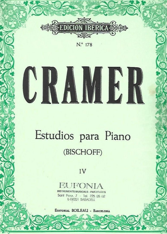 CRAMER. ESTUDIOS PARA PIANO IV