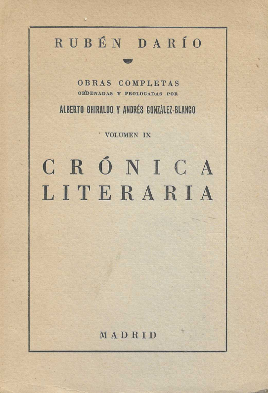 Crónica literaria
