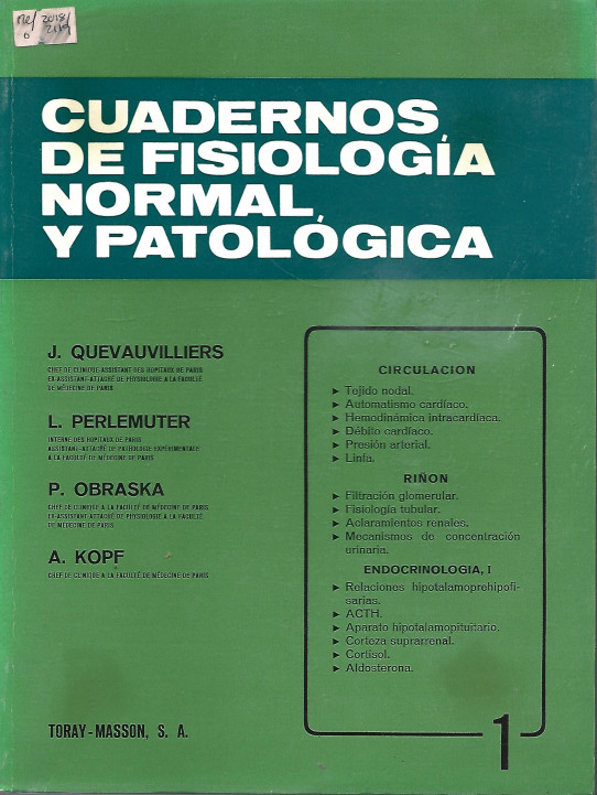 CUADERNOS DE FISIOLOGÍA NORMAL Y PATOLOGÍA VOL.1