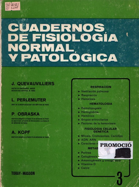 CUADERNOS DE FISIOLOGÍA NORMAL Y PATOLÓGICA VOL.3