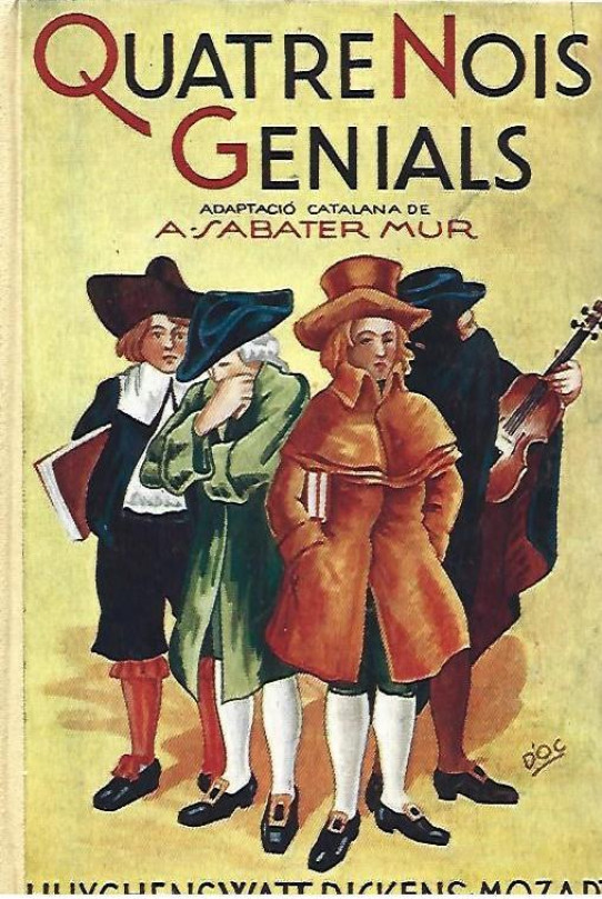 CUATRE NOIS GENIALS : Huyghens - Watt - Dickens - Mozart