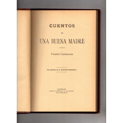 Cuentos de una buena madre - versión castellana / Pedro Umbert