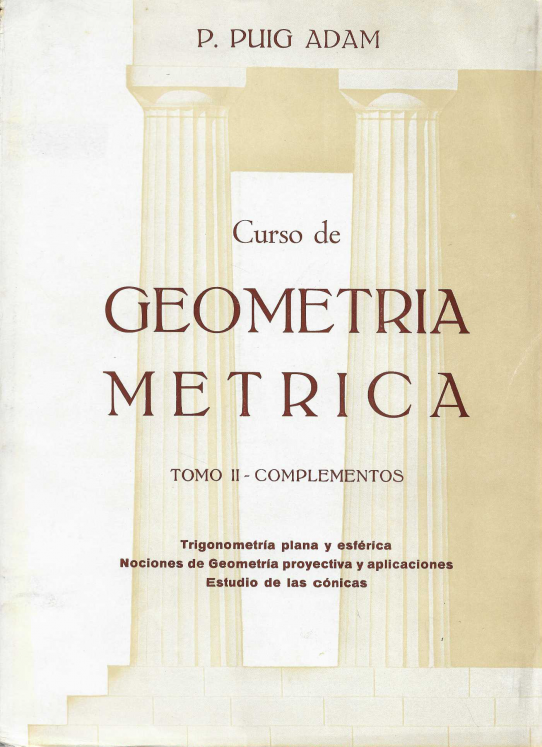 Curso de Geometría métrica. 2 volúmenes.