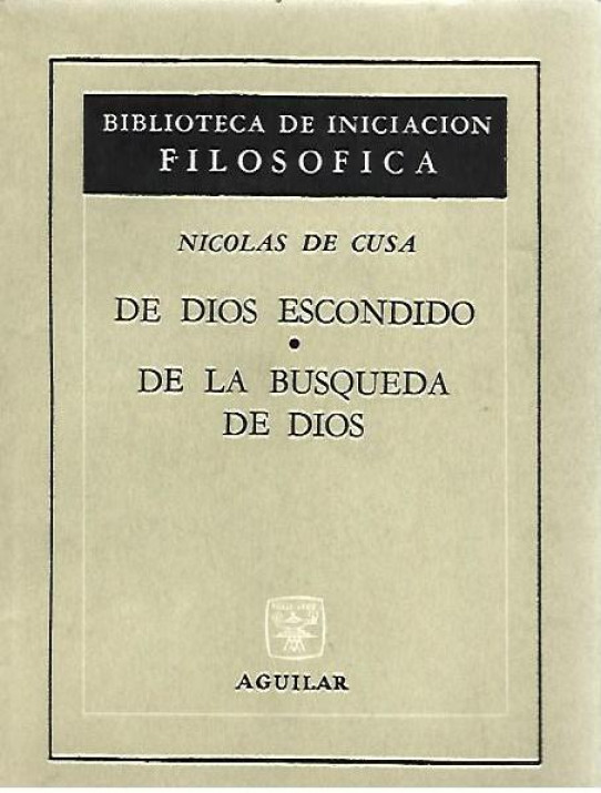 DE DIOS ESCONDIDO - DE LA BUSQUEDA DE DIOS