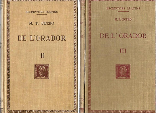 DE L'ÒRADOR 3 Volums ( Cicero)