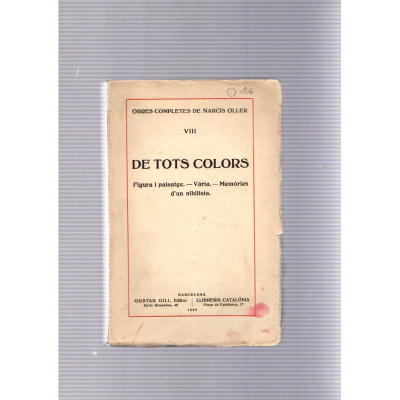 De tots colors / Narcís Oller