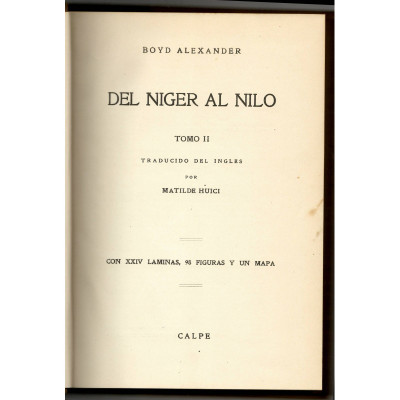 Del Niger al Nilo  / Boyd Alexander