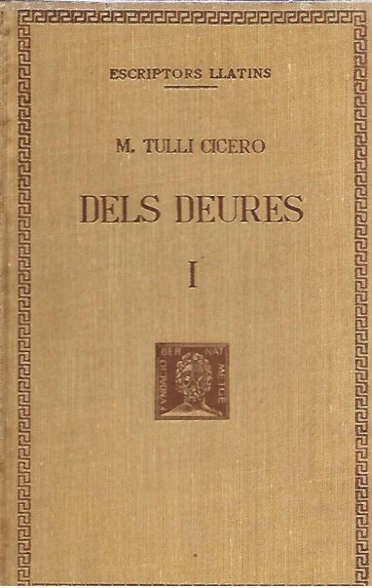 DELS DEURES Volum I (Ciceró)