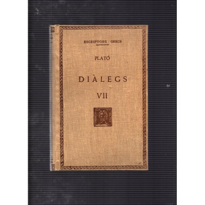 Diàlegs VII / Plató