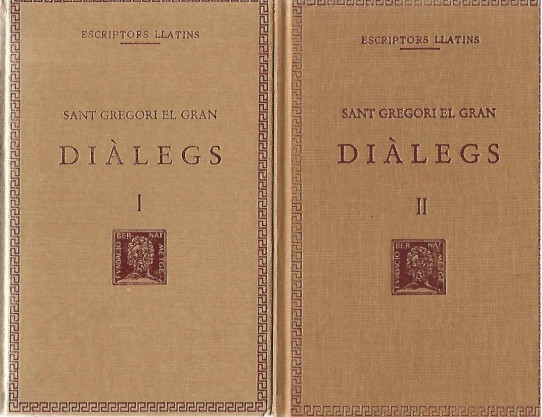 DIALEGS 2 Volums ( I i II) ( Sant Gregori el Gran)