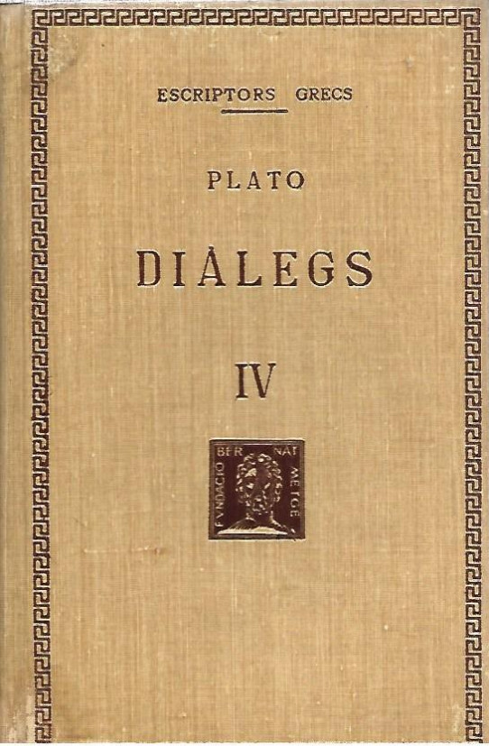 DIALEGS Volum IV  (Plató)